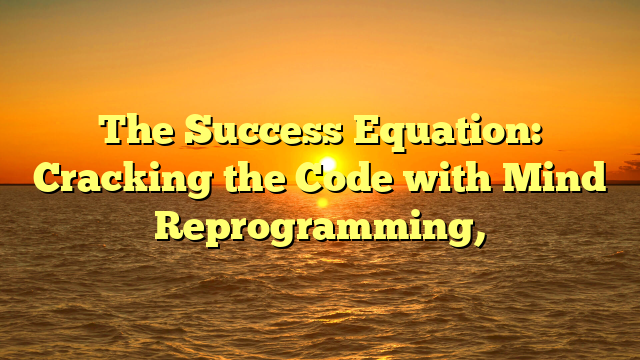 The Success Equation: Cracking the Code with Mind Reprogramming,